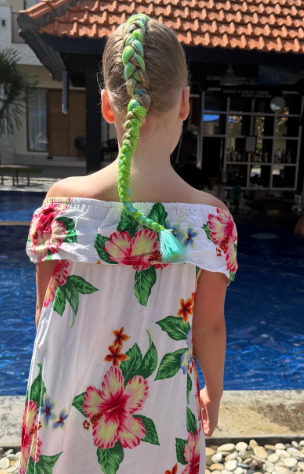 Long braid with tassel finish